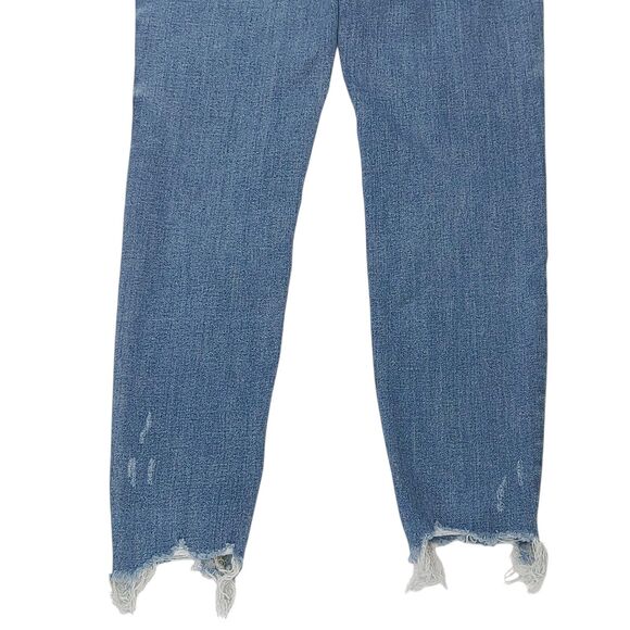 Judy Blue Raw Hem Distressed Skinny Fit Stretch Denim Jeans 5/27 - Picture 8 of 16